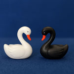 Load image into Gallery viewer, Miniature swan black & white