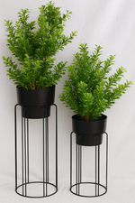 Load image into Gallery viewer, Matte Black Planter &amp; Sand

