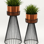Load image into Gallery viewer, Luxury Gold Metal Planter with Stand
